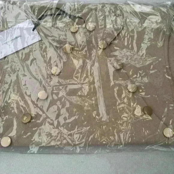 NWT Catnip + Seaweed The Shell Maxi Midi Dress Tan Size S - Picture 4 of 6